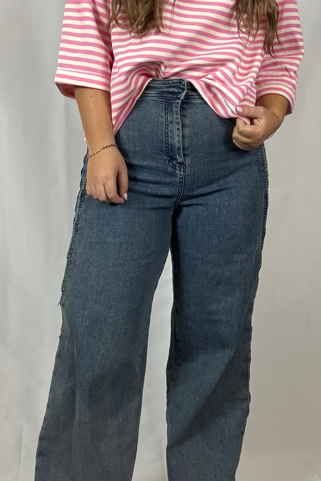 High-Rise Wide Leg Jeans